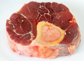 Fresh meat known as chambaril taken from the calf of the ox