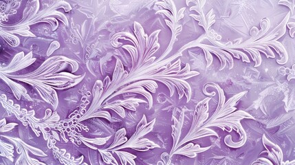 A set of intricate frost graphics in shades of purple and white perfect for adding a touch of winter magic to your blog or website..