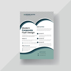 Corporate creative business flyer template vector design set, Business brochure flyer design layout template, magazine or flier mock-up in light colours.