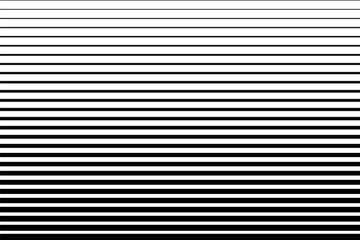 Striped halftone pattern. Black and white monochrome background with horizontal lines. Minimalistic print
