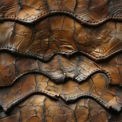 Seamless Abstract brown leather texture pattern