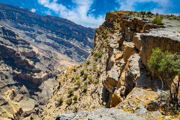Jabal Shams, in Hajar mountains, northeastern Oman