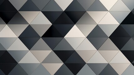 seamless geometric pattern using right triangles in shades of grey.