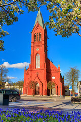 Roman Catholic church of Saint Casimir in Kartuzy, Poland - obrazy, fototapety, plakaty