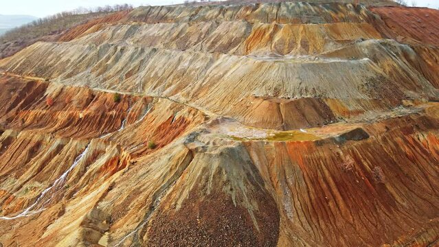Natural Spring Terrace on a Big Hill Clay Mine Zom Out Orbit Autumn