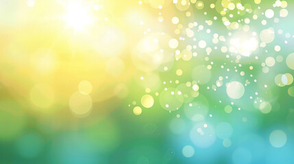 Obraz premium Vibrant bokeh light effect against a sunny backdrop, ideal for creating joyful designs