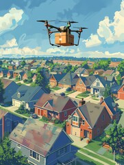 Drone Delivery in Suburban Neighborhood: Efficient and Convenient Urban Service.