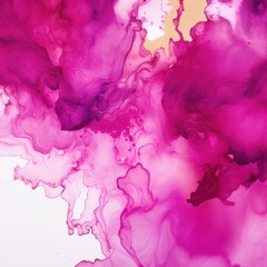 Magenta art abstract paint blots background with alcohol ink colors marble texture blank empty pattern with copy space for product design or text 