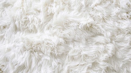 Soft Fluffy Carpet Texture on White Background Generative AI