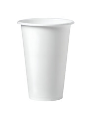 Realistic white plastic cup