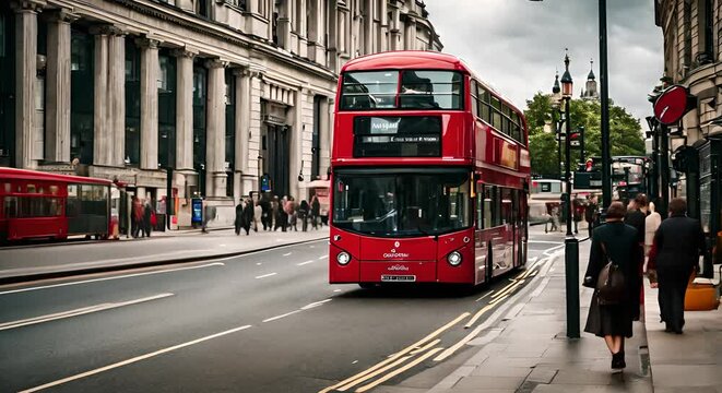Double decker bus in London.