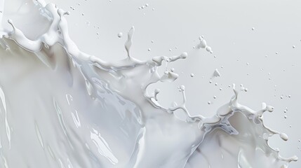Creative Milk Splash Design Elements Generative AI