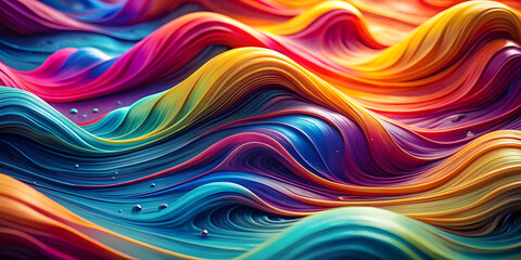 Colorful wavy gradient shape abstract background
