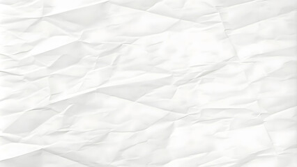 Obraz premium white crumpled paper texture background.