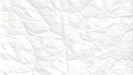 Obraz premium white crumpled paper texture background.