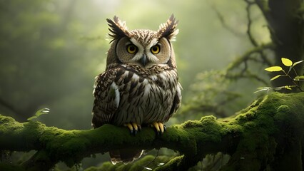 Obraz premium owl bird night views ,flying views