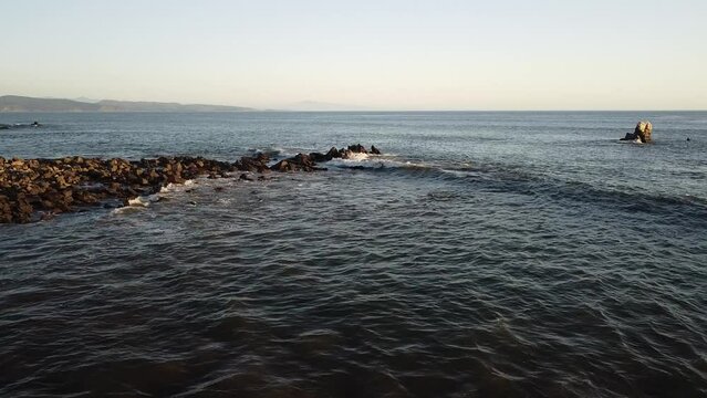 Disfrutando el atardecer