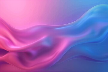 Fototapeta premium Beautiful abstract background with blue and pink color soft waves