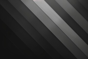 Obraz premium Sleek, modern background with diagonal lines in shades of grey and black