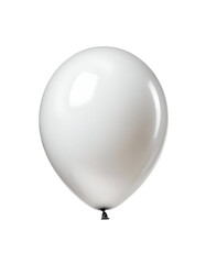 Illustration of one white balloon