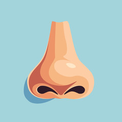 Nose icon simple flat design vector illustration