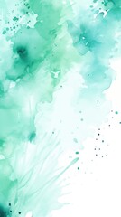 Mint green splash banner watercolor background for textures backgrounds and web banners texture blank empty pattern with copy space for product 