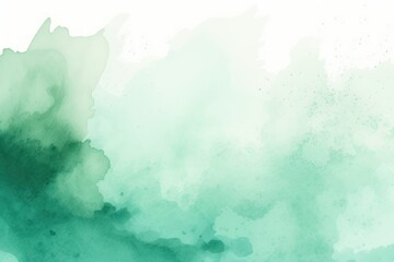 Mint green splash banner watercolor background for textures backgrounds and web banners texture blank empty pattern with copy space for product 