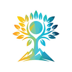 Tree Logo Design Vector Illustration