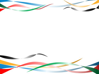 abstract background with colorful curves, olympic background for sport games, business, modern style