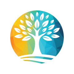 Tree Logo Design Vector Illustration