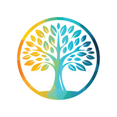 Tree Logo Design Vector Illustration