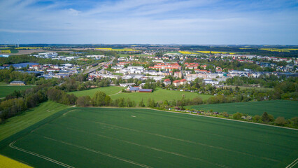 Fototapeta na wymiar Mittweida Sachsen Luftaufnahme