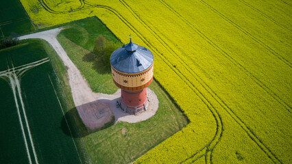 Mittweida Wasserturm draufsicht