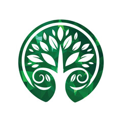 Tree Logo Design Vector Illustration