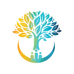 Tree Logo Design Vector Illustration