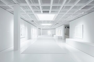 Minimalistic Space: White Architecture in Art Gallery & Museum