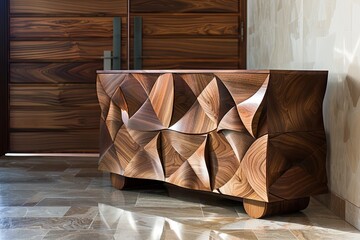 Organic Walnut Wood Patterns: Brilliance in Contemporary Furniture Design