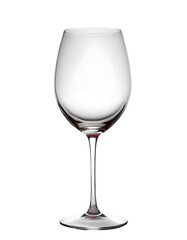 Realistic empty wine glass