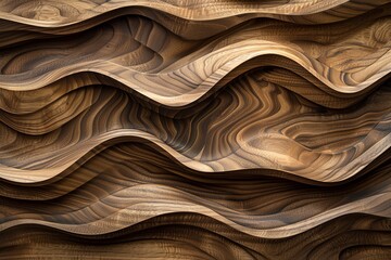 Naklejka premium Wave and Loop Walnut Wood Texture: Detailed Patterns of Grain, Surface, and Flooring Contrasts