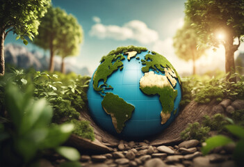 Obraz na płótnie Canvas World environment day concept design.