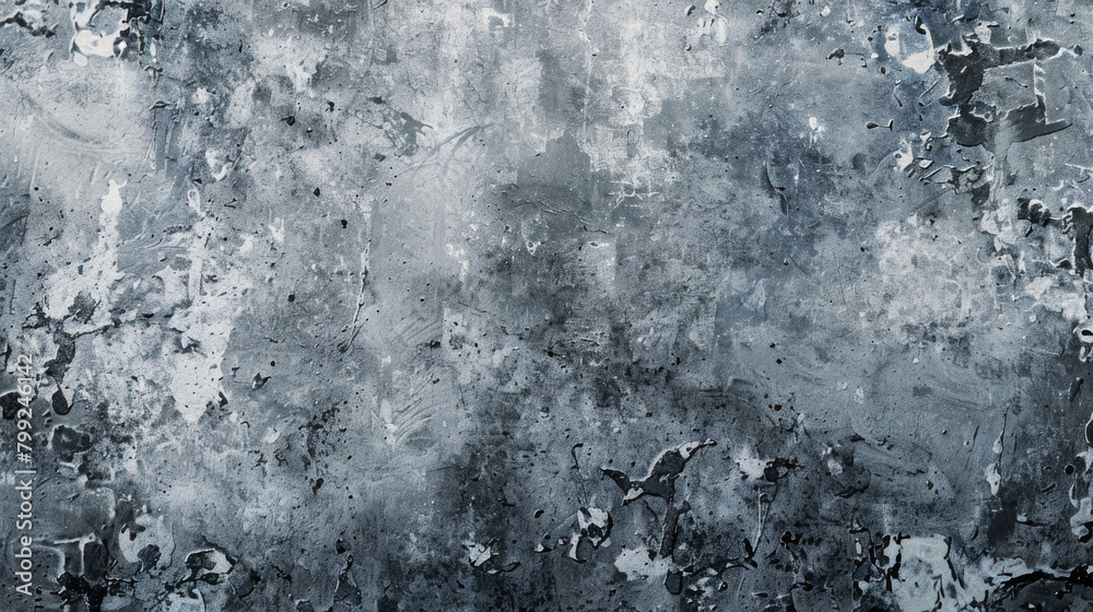 Aufkleber High-resolution image of a weathered and grungy metallic surface with peeling paint