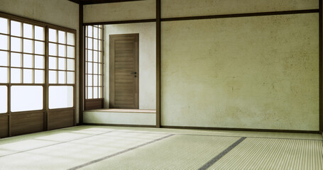 Empty room, original Japanese style mixed with modern minimal.
