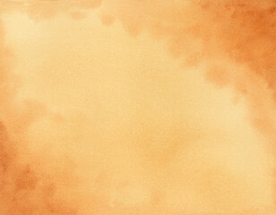 Abstract watercolor background with drawn natural shapes with the effects of old paper, bokeh, stone