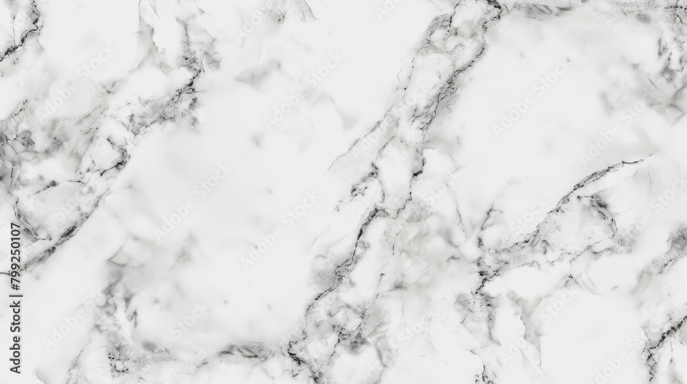 Poster high-resolution white marble surface with intricate grey veins, perfect for backgrounds or design el