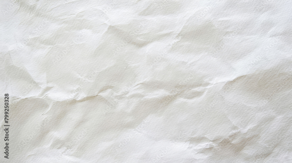 Poster detailed texture of crumpled white paper captured in high-resolution image