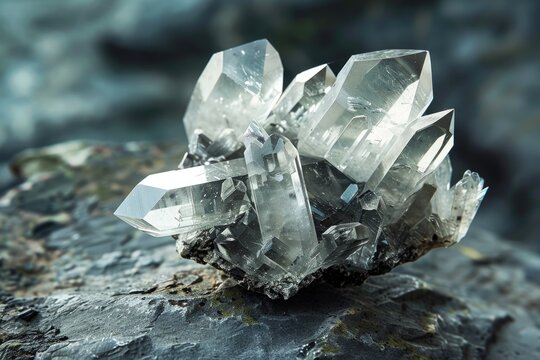 Isolated Barite Crystal - Exploration and Extraction of Heavy Barium Sulfate Metal for Geology