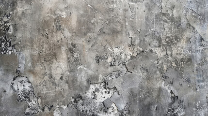 Detailed high-resolution image of a weathered concrete wall's rugged texture