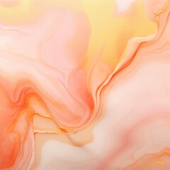 Peach art abstract paint blots background with alcohol ink colors marble texture blank empty pattern with copy space for product design or text 