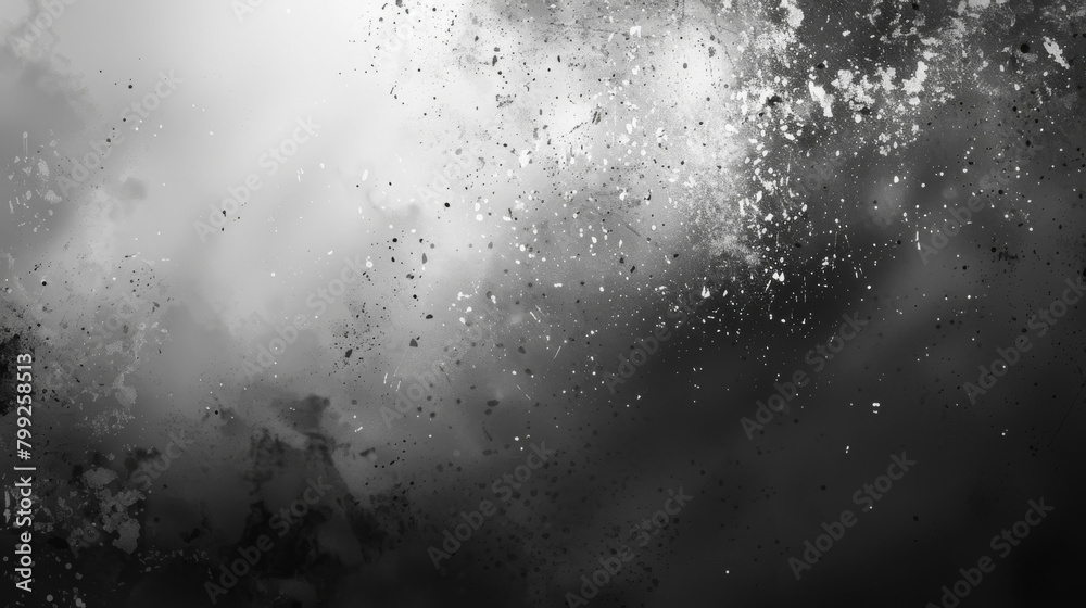 Aufkleber Monochromatic background with dynamic splatter pattern ideal for artistic designs