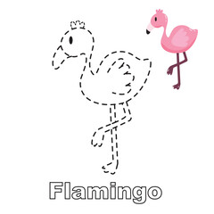 Vector illustration. Coloring book . Cartoon animal. Clipart set for nursery poster, Practice skills